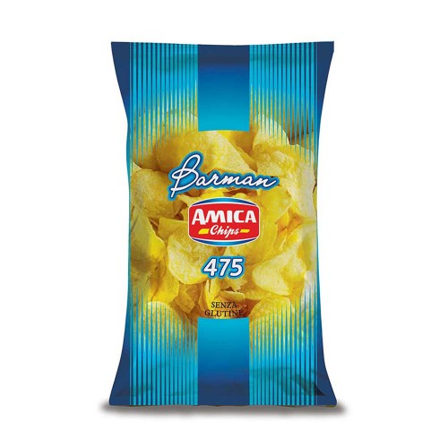 Amica Chips - Barman 475gr Κλασικά, 200 τεμάχια (παλέτα)