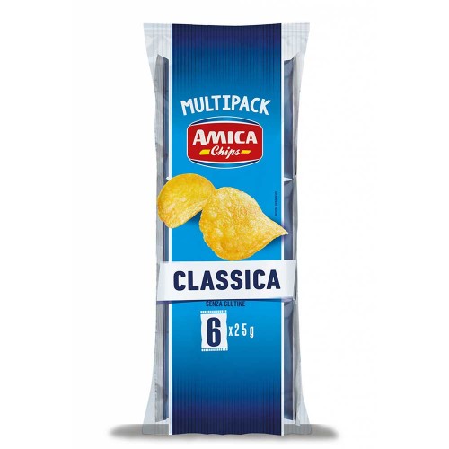 Amica Chips - Πολυσυσκευασία 6τμχ x 25gr Γνήσιο, 480τμχ (παλέτα)
