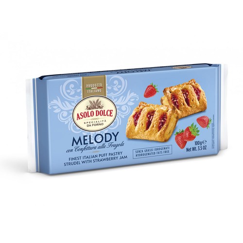 Asolo Dolce - Melody Φράουλα 100γρ, 960 τεμάχια (παλέτα)