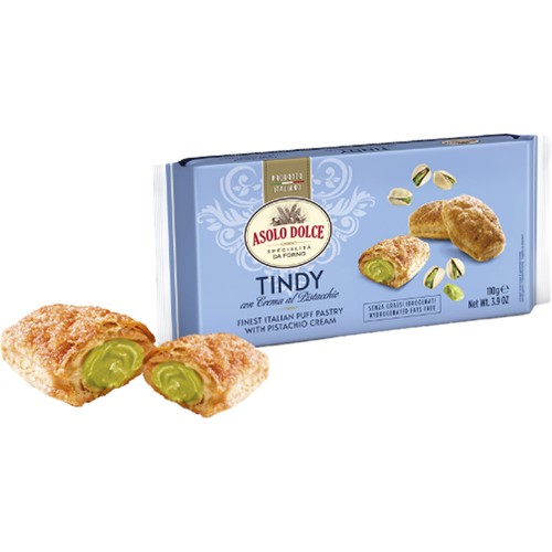 Asolo Dolce - Tindy Pistachio 110gr, 960pcs (pallet)
