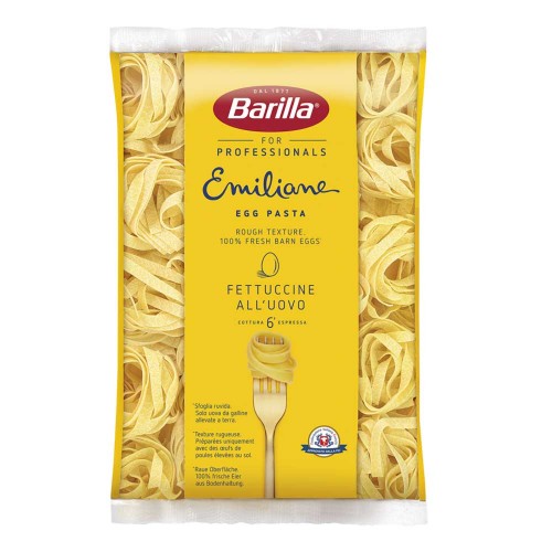 Barilla - Emiliane Egg Pasta 1Kg Fettuccine, 120 τμχ (παλέτα)
