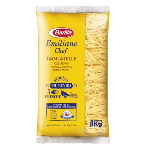 Barilla - Emiliane Egg Pasta 1Kg Ταλιατέλες, 120τμχ (παλέτα)