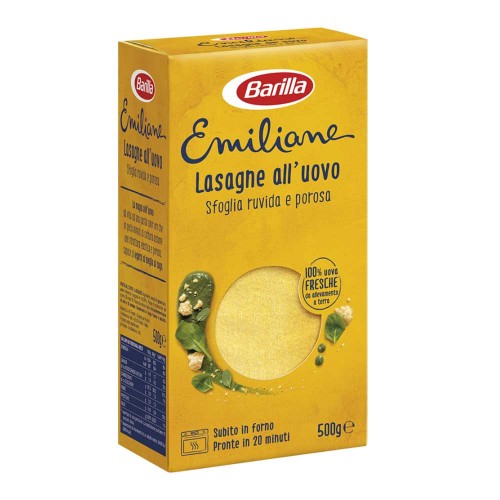Barilla - Emiliane Egg Pasta Lasagne 500gr, 480τμχ (παλέτα)