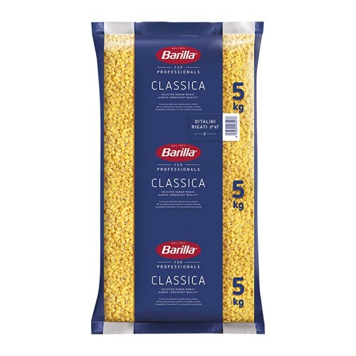 Barilla - Pasta 5Kg N°047 Ditalini Rigati, 81τμχ (παλέτα)