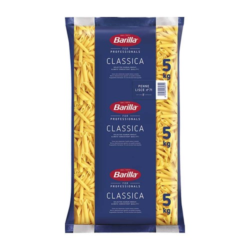 Barilla - Pasta 5Kg N°073 Penne Lisce, 54τμχ (παλέτα)