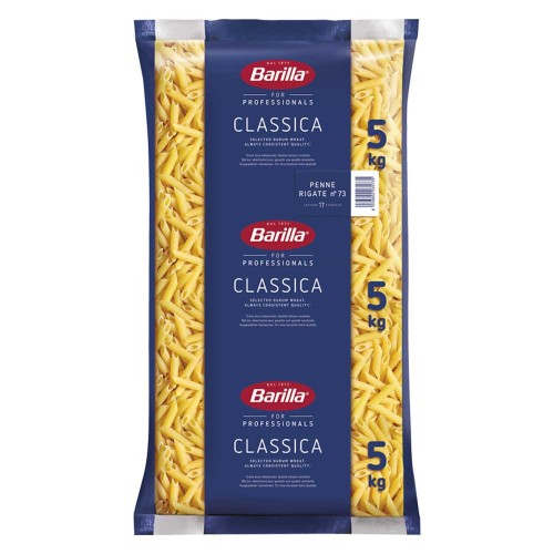 Barilla - Ζυμαρικά 5Kg N°073 Penne Rigate, 54τμχ (παλέτα)