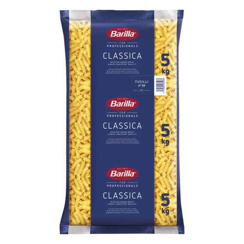 Barilla - Ζυμαρικά 5Kg N°098 Fusilli, 54τμχ (παλέτα)