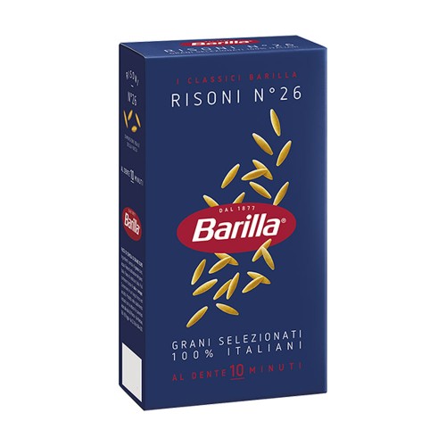 Barilla - Ζυμαρικά N°026 Risoni 500gr, 960 τμχ (παλέτα)