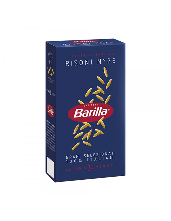 Barilla - Ζυμαρικά N°026 Risoni 500gr, 960 τμχ (παλέτα)