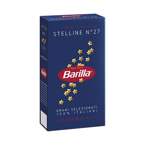 Barilla - Ζυμαρικά N°027 Stelline 500gr, 960 τμχ (παλέτα)