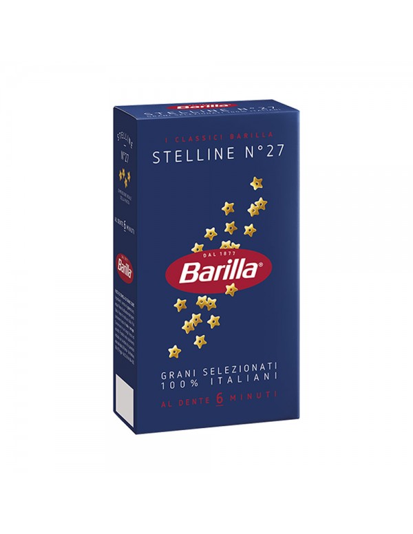 Barilla - Ζυμαρικά N°027 Stelline 500gr, 960 τμχ (παλέτα)