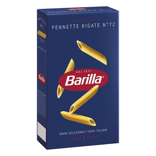 Barilla - Ζυμαρικά N°073 Penne Rigate 500gr, 576 τμχ (παλέτα)