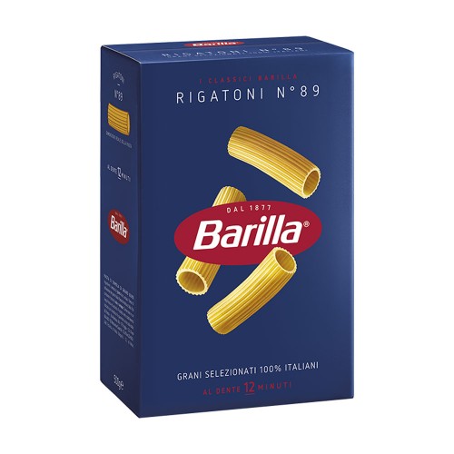 Barilla - Ζυμαρικά N°089 Rigatoni 500gr, 400τμχ (παλέτα)