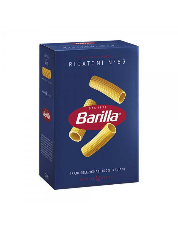 Barilla - Ζυμαρικά N°089 Rigatoni 500gr, 400τμχ (παλέτα)