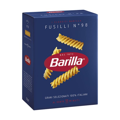 Barilla - Ζυμαρικά N°098 Fusilli 500gr, 240 τμχ (παλέτα)