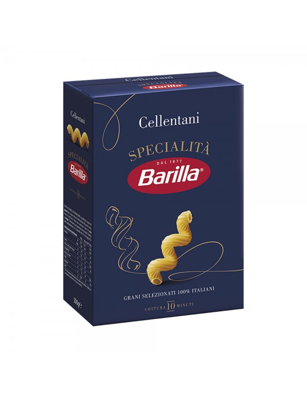 Barilla - Ζυμαρικά "The Specialties" Cellentani 500gr, 640τμχ (παλέτα)