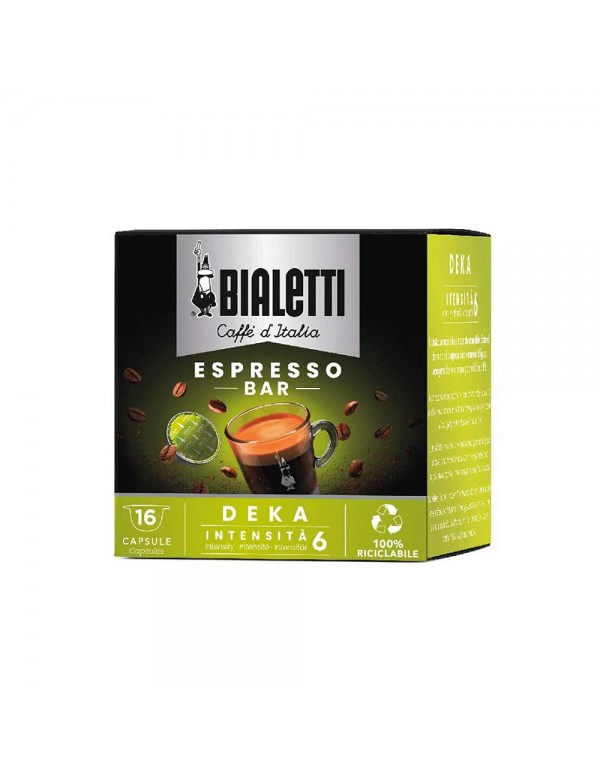 Bialetti - Καφές 16 Κάψουλες Χωρίς Καφεΐνη 112gr, 1728 τεμάχια (παλέτα)