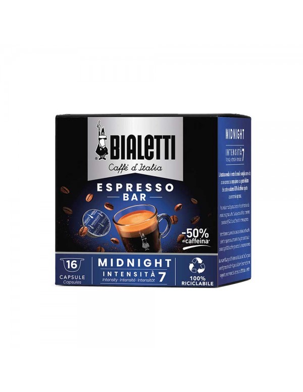 Bialetti - Καφές 16 Κάψουλες Midnight 112gr, 1728cs (παλέτα)