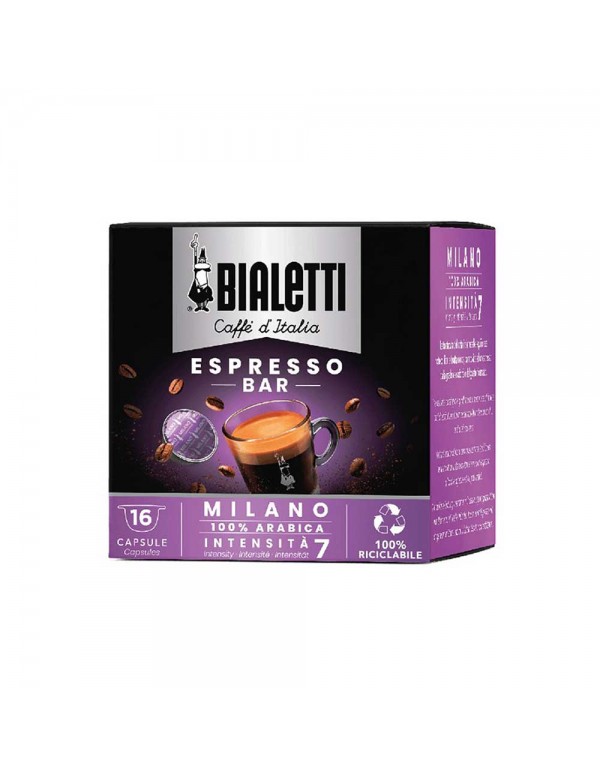 Bialetti - Καφές 16 Κάψουλες Milano 112gr, 1728 τεμάχια (παλέτα)