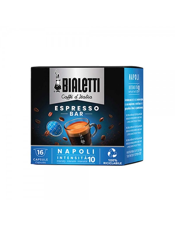 Bialetti - Καφές 16 Κάψουλες Napoli 112gr, 1728 τεμάχια (παλέτα)