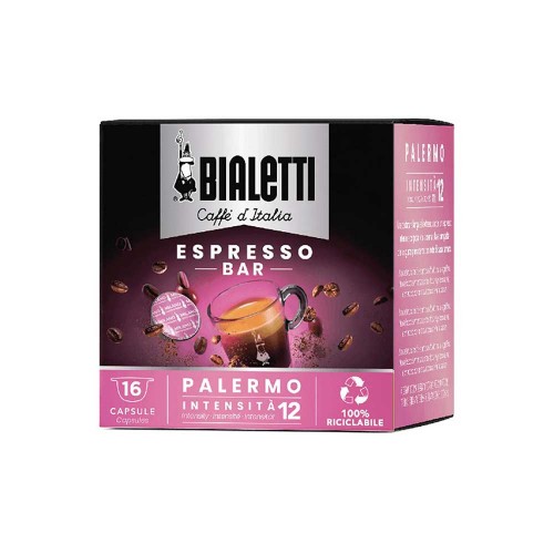 Bialetti - Καφές 16 Κάψουλες Palermo 112gr, 1728 τεμάχια (παλέτα)