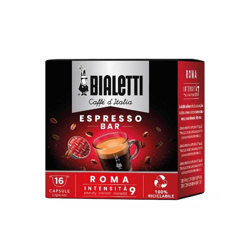 Bialetti - Καφές 16 Κάψουλες Roma 112gr, 1728 τεμάχια (παλέτα)