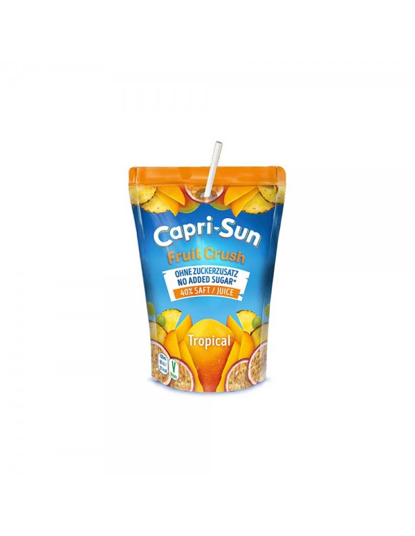 Capri Sun - Χυμός σε φακελάκι 10 τεμάχια x 200ml Fruit Crush, 324 τεμάχια (παλέτα)