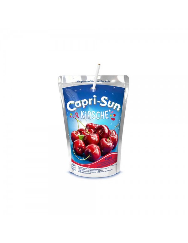 Capri Sun - Χυμός σε σακουλάκι 10 τεμάχια x 200ml Kirsche, 324 τεμάχια (παλέτα)