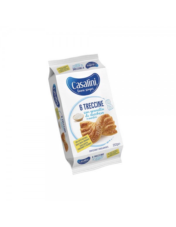 Casalini - Treccina 252 gr Ζάχαρη 6 τμχ, 512 τμχ (παλέτα)