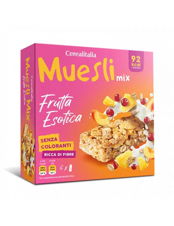 Cerealitalia - Μπάρες Μούσλι 150g Εξωτικά (6 τεμ.), 684 τεμ. (παλέτα)