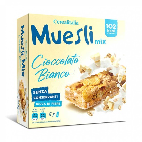 Cerealitalia - Μπάρες Μούσλι 150g Λευκές (6 τεμ.), 684 τεμ. (παλέτα)