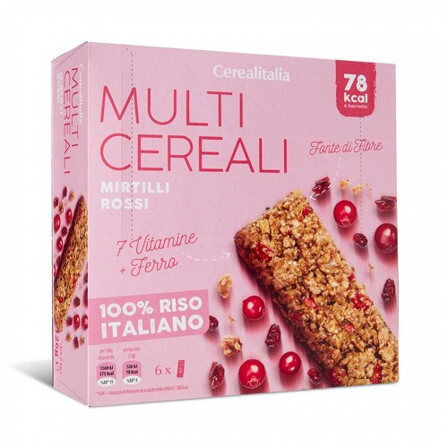 Cerealitalia - Μπάρες Πολύσπορες 126g Μύρτιλλα (6 τεμ.), 684 τεμ. (παλέτα)