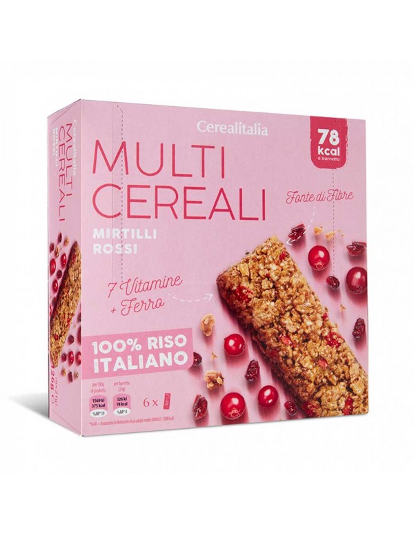 Cerealitalia - Μπάρες Πολύσπορες 126g Μύρτιλλα (6 τεμ.), 684 τεμ. (παλέτα)