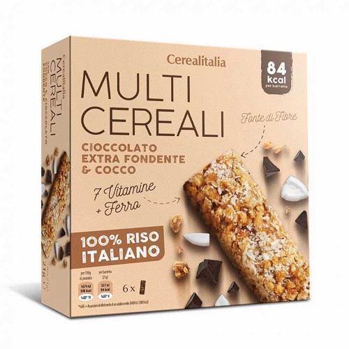 Cerealitalia - Μπάρες Πολύσπορες 126g Cocco & Dark (6 τεμ.), 684 τεμ. (παλέτα)