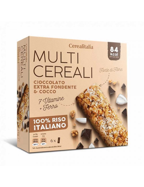 Cerealitalia - Μπάρες Πολύσπορες 126g Cocco & Dark (6 τεμ.), 684 τεμ. (παλέτα)