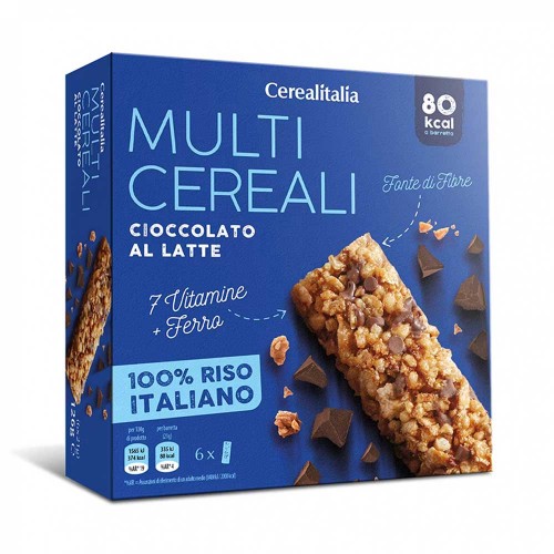 Cerealitalia - Μπάρες Πολύσπορες 126γρ Γάλακτος (6 τεμ.), 684 τεμ. (παλέτα)