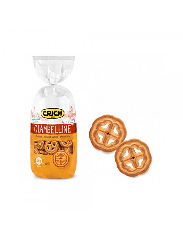 Crich - Μπισκότα βουτύρου Ciambelline 1000gr, 384 τεμάχια (παλέτα)