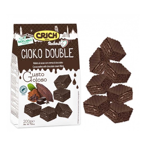 Crich - Γκοφρέτες 200γρ Cioko Διπλές, 800 τεμάχια (παλέτα)