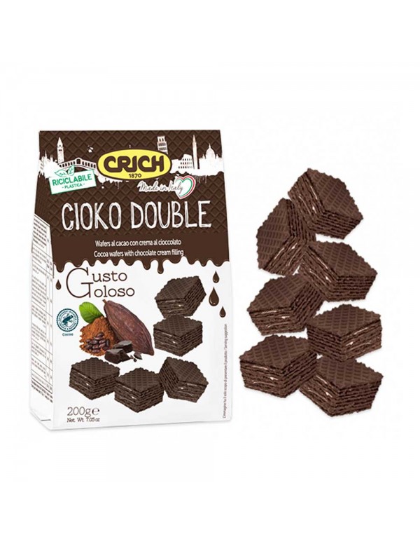 Crich - Γκοφρέτες 200γρ Cioko Διπλές, 800 τεμάχια (παλέτα)