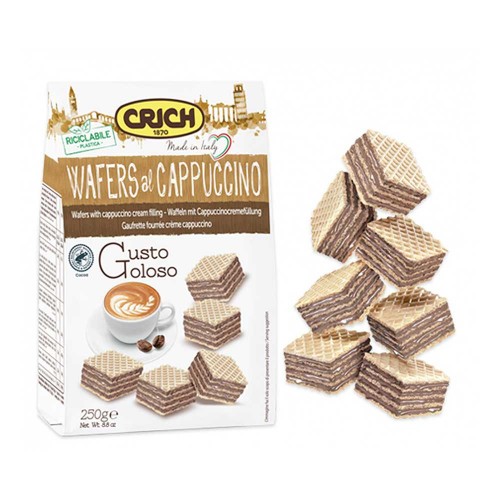 Crich - Γκοφρέτες 250γρ Cappuccino, 800 τεμάχια (παλέτα)
