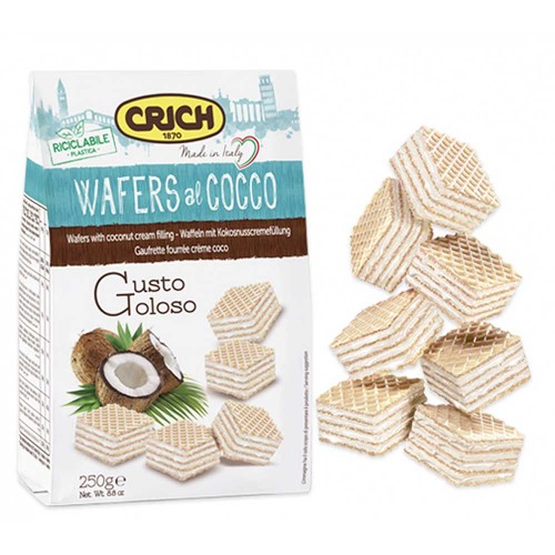 Crich - Γκοφρέτες 250γρ Καρύδες, 800 τεμάχια (παλέτα)