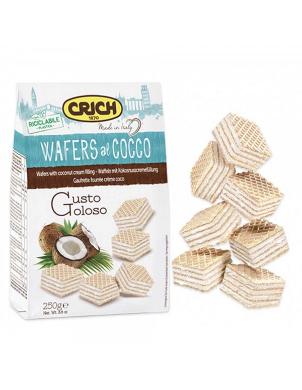 Crich - Γκοφρέτες 250γρ Καρύδες, 800 τεμάχια (παλέτα)