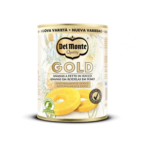 Del Monte - Gold 565γρ Κομπόστα Ανανάς Φέτες σε Φυσικό Χυμό, 972τμχ (παλέτα)