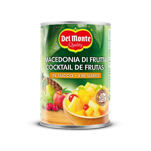 Del Monte - Κομπόστα Macedonia 415gr σε φυσικό χυμό, 1440τμχ (παλέτα)