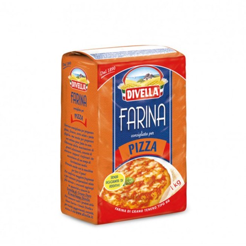 Divella - Αλεύρι 1kg Πίτσα "00" Μαλακό Σιτάρι, 880τμχ (παλέτα)