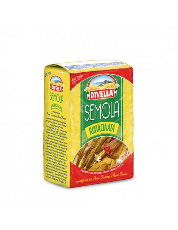 Divella - Αλεύρι 1kg Σιμιγδάλι Καν. "0" από σκληρό σιτάρι, 880 τμχ (παλέτα)