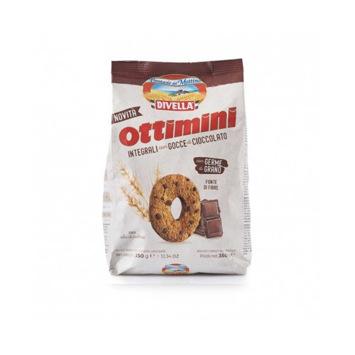 Divella - Ottimini 350gr Σοκολάτα ολικής αλέσεως, 864τμχ (παλέτα)