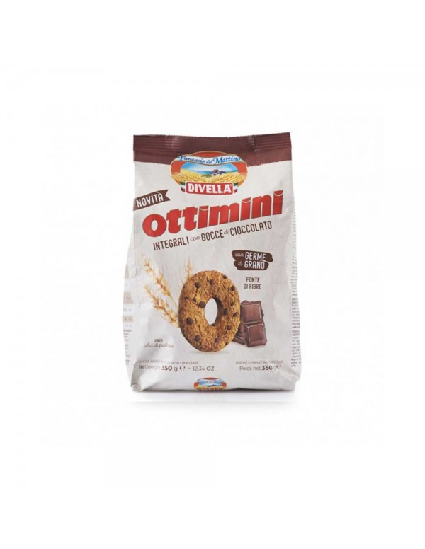 Divella - Ottimini 350gr Σοκολάτα ολικής αλέσεως, 864τμχ (παλέτα)