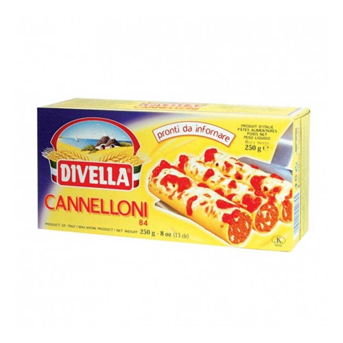 Divella - Pasta Forno N°084 Cannelloni 250gr, 576τμχ (παλέτα)