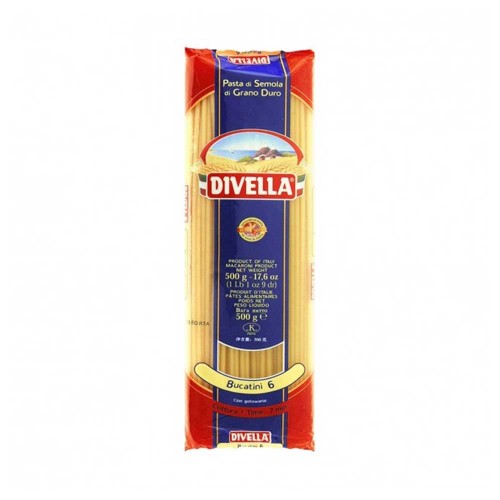 Divella - Ζυμαρικά N°006 Bucatini 500gr, 1944 τμχ (παλέτα)